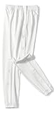 Chrisuno Sweatpants Women Tear Away Pants Breakaway Womens Fit Joggers Women's Side Split Snap Button Tear-Away Warm Up Athletic Workout Pant with Pockets Solid White XL