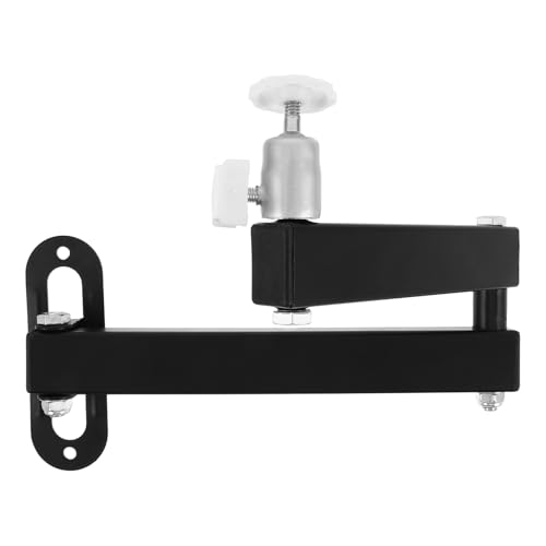 Mikinona Supporto da Parete per Proiettore Pieghevole con Rotazione Regolabile per Installazione Soffitto e Parete Staffa per Videoproiettori e Piccoli Schermi