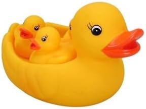 hyd Oyuncak Suda Yüzen Ses Çıkaran Vinil 3 Adet Banyo Oyuncağı Balık, Kaplumbağa, Balina Oyuncak 7 Cm Sarı - Görsel 1