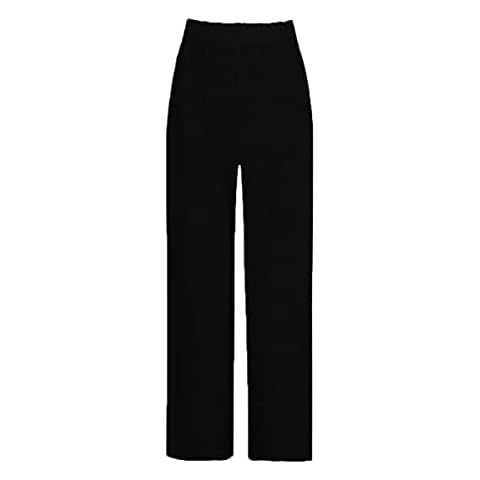 Crazy Fashion Womens Wide Leg Loose Baggy Fit Harem Culottes Flared Pants High Waisted Ladies Plus Size Palazzo Summer Trouser for Women UK 8-26 (Black, 12-14) Cover