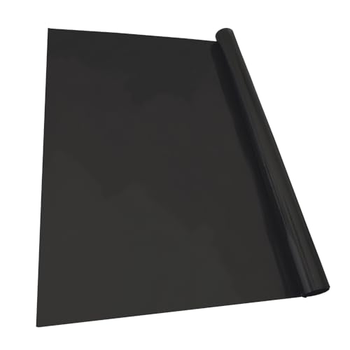 KRAWEHL - Lámina Solar para Coche Homologada - Rollo de 3 m x 75 cm - Color Negro Opaco - Protege de los Rayos del Sol - para Instalar en los Cristales Traseros del Vehículo - Fácil de Instalar