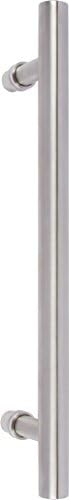 Delaney Hardware BD0151 Barn Door Pull Handle Round, Brushed Steel