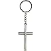 Juvale Cross Keychain Set - Bulk Metal Cross Keychain Party Favors - Christian Gift Ideas - Small, Zinc Alloy, 12-Pack, Silver, Gold & Copper