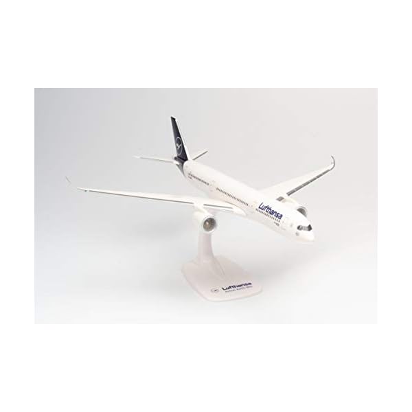 herpa 612258 – Airbus A350-900, Lufthansa Passagierflugzeug, Wings, Modell Flugzeug mit Standfuß, Flieger, Modellbau… – Bild 4