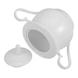 ULTECHNOVO Zuckerdose Aus Keramik Tee Kaffee Zuckerdosen Sugar Bowl Für Restaurant Zuckerschüsselbehälter Keramik Behälter Für Braunen Zuckerdose Fallen Restaurant-zuckerdose Weiß