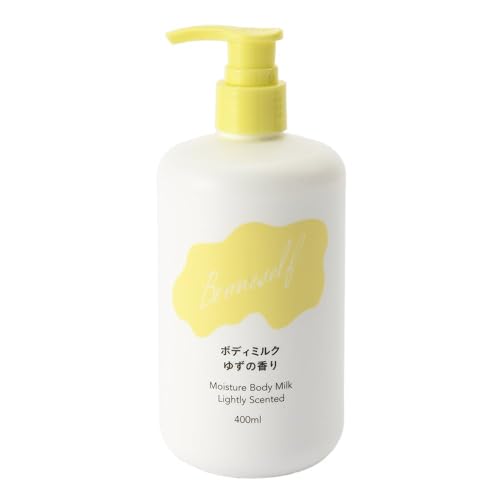 カインズ(CAINZ) ボディミルク 400ml ゆずの香り シアバター モモ葉エキス ワセリン 高保湿 赤ちゃんの肌にも使える クリーム 弱酸性 ボディケア