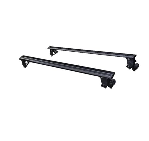 Barre transversale universelle toit voiture alliage aluminium noir 2pc