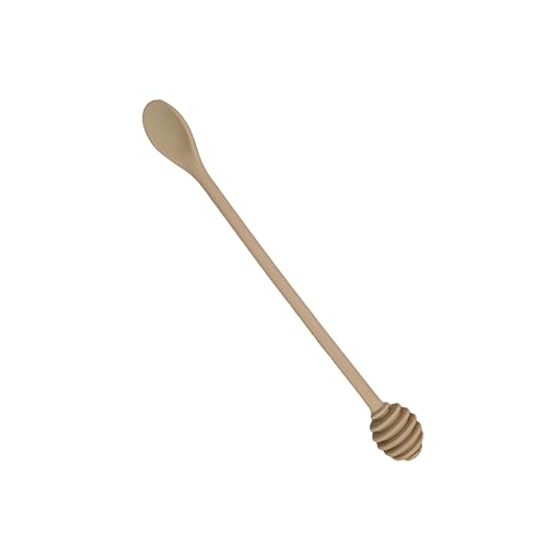 Ciieeo Extra Long Honey Stirring Spoon Honey Pot Dipper Stick Silicone Covered Nylon Spoon Random