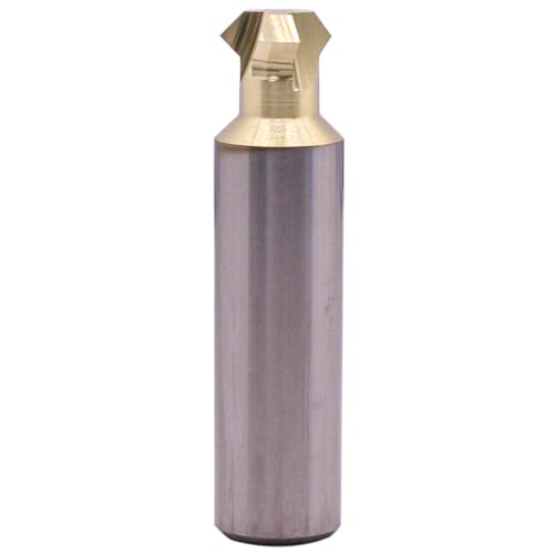 Image of BestParts High Performance Solid Carbide Chamfer End Mill, Rail Form Tool, Milling Cutter - ZRN Coated, 3 Flute, 0.591 inch Cutting Diameter, 0.63 inch /16mm Shank Diameter, 2.559 inch /65mm Overall Length