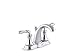 Kohler K-393-N4-CP Devonshire Bathroom Sink Faucet, Polished Chrome