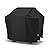 SunPatio Grill Cover 55 Inch, Outdoor Heavy Duty Waterproof Barbecue Gas Cover, UV & Fade Resistant, All Weather Protection Compatible for Weber Charbroil Nexgrill Kenmore Grills and More, Black