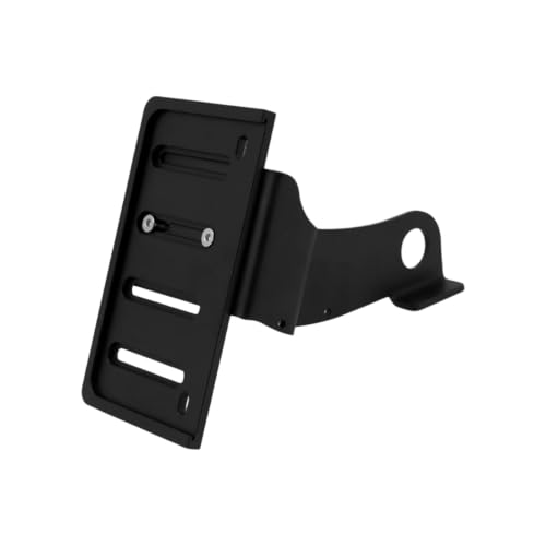Support de montage latéral pour plaque immatriculation moto noir de qualité supérieure