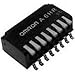 A6HR-6104, Switch DIP Off ON SPST 6 Piano 0.025A 24VDC Gull Wing 1.27mm SMD Stick (5 Items)