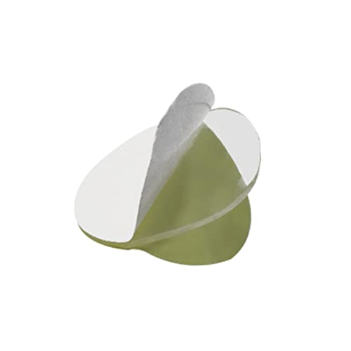 NUOBESTY 20 adet yuvarlak şeffaf çift taraflı yapışkan bant, 30 mm, akrilik yapıştırıcı, kendinden yapışkanlı, evrensel, el işleri, araba, düğün için