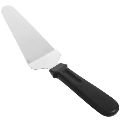 HOLIDYOYO Stainless Steel Pizza Server Triangular Spatula with Non Slip Handle for Easy Use and Heat Insulation for Pizzerias Cake Shops and Home Baking