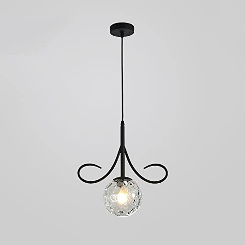 Éclairage de suspension cuisine et bar avec câble réglable noir