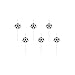 Party Deco Bougies Foot ┃ Anniversaire Football ┃ Lot De 6 en Piques 2.5 cm ┃ Garcon Enfant ┃ Decoration Gateau ┃ en Forme De Ballon
