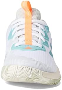 adidas Women's SoleMatch Control Tennis Shoe, White/Mint Ton/Orbit Grey, 10.5 | Image 5