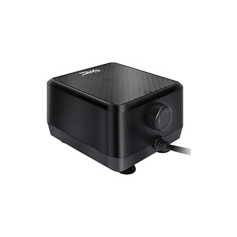 hygger Leiseste Aquarium Luftpumpe, regelbare Sauerstoffpumpe 2 Luftauslässe 10W Ultra Leise Leistungsstarke Belüfterpumpe für Aquarium bis 2000 Liter Cover