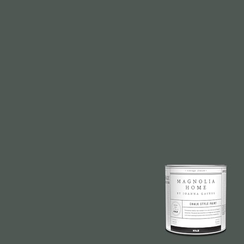 Magnolia Home by Joanna Gaines Chalk Style Interior Paint for Furniture and Cabinets, Ultra-Matte, 1905 GREEN - 1 Quart
