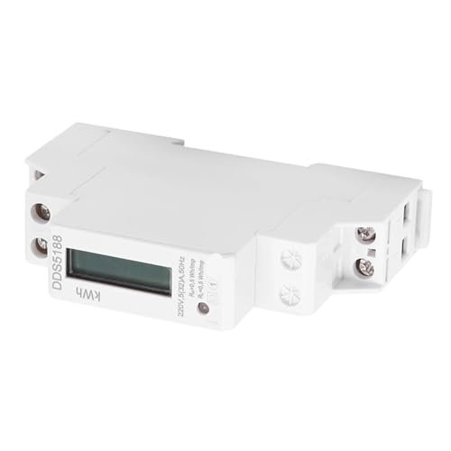 Compteur électrique LCD compact rail DIN 220V mesure KWh DDS5188
