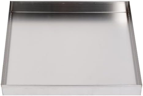 Stainless Steel Oil Drip Pan Tray - Durable Washer Tray, Water Dispenser Floor Protector, No Hole Design, 80x60x5cm (31.5x23.6x2.0in) for Easy Cleanup
