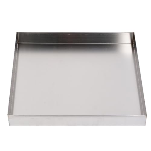 Generisch Ölauffangschale aus Edelstahl, Unterlegscheibe zum Schutz des Bodens, Wasserspenderschale ohne Loch, 80 x 60 x 5 cm (31,5 x 23,6 x 2,0 Zoll) – Langlebig, leicht zu reinigen