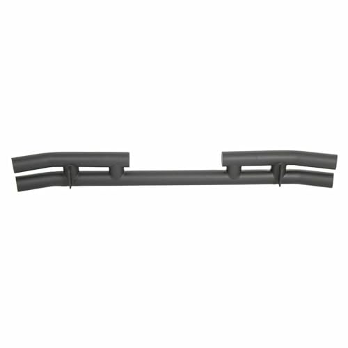 SUGGESGIVE JN Rear Double Tube Bumper Compatible with 1997-2006 Je ep TJ & 1986-1996 YJ Wrangler | Direct Fit Black Steel Off-Road Bumper w/Fixed License Plate Mount​