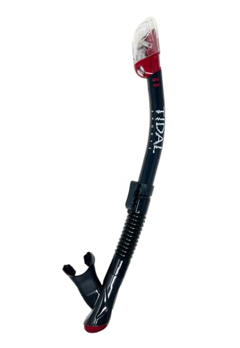 Pro Shot Tidal Dry Snorkel, Ligero, Fácil Respiración, Boca Confortable con Tecnología Dry para Snorkel y Buceo miniatura 1