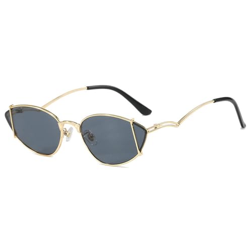 Metal Frame Cat Eye Sunglasses for Women Fashion Unique Small Shades Sunglasses Womens Luxury Cool Triangle Eyewear2