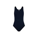 Modibodi Leakproof Period Swimwear for Teens - Thin Strap One-Piece Performance Swimsuit - Super 50ml Absorbency - Navy Blue Y12-14