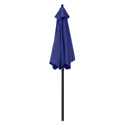 Sunnyglade 7.5' Patio Umbrella Outdoor Table Market Umbrella with Push Button Tilt/Crank, 6 Ribs (Navy Blue) by Sunnyglade - Image 6