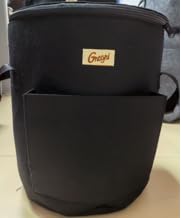 コンポスト バッグ ミニサイズ 家庭用 屋外 容器 生ゴミ処理機 コンポスター 生ごみ 堆肥 肥料 不織布 ゴミ処理機 生ごみ処理機 脱臭 防カビ 堆肥化容器 (ブラック, L)