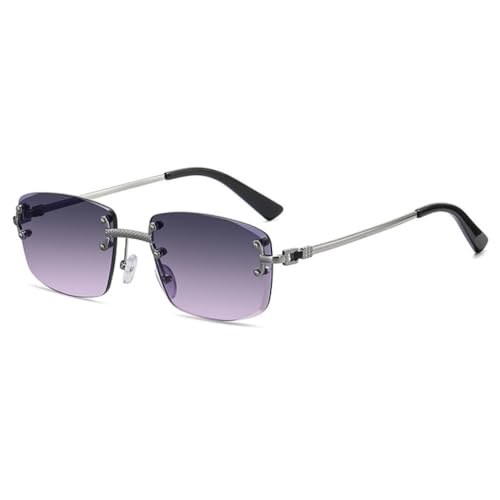 Lunettes de soleil sans cadre légères contre les marques sur le nez
