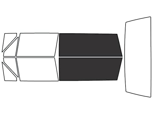 Rvinyl Window Tint Kit Compatible with Jeep Cherokee 1990-1996 (2 Door) - Back Precut Kit - 20%