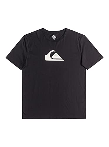 QUIKSILVER Men's Comp logo Short Sleeve Top T Shirt Black