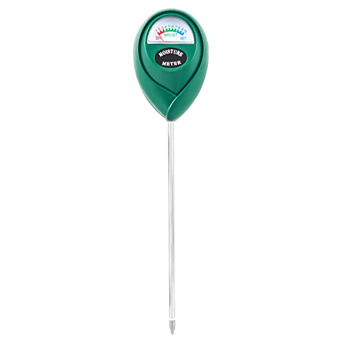 SA Products Soil Moisture Meter - Garden Soil Humidity Meter for Outdoor, Indoor Plants - Plant Watering Indicator with Probe, Water Sensor, Large Dial - Potting, Gardening Tools, Accessories, 25-26cm