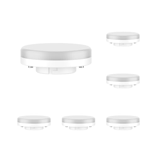ledscom.de 6 Pieces GX53 LED Bulb, White (4000 K), 6.4 W, 560lm, 97°, matt, 6 pieces (pack of 1)