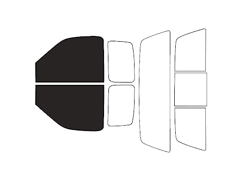 Rvinyl Window Tint Kit Compatible with Ford F-150 1997-2003 (2 Door) - Front Precut Kit - 20%