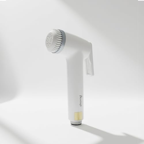 Image of Acetap ABS White Health Faucet (Jet Spray) with 1 Meter Flexible Tube & Wall Hook | High Pressure Toilet Spray Gun | Leak-Proof Bathroom Hand Shower (Polished Finish)