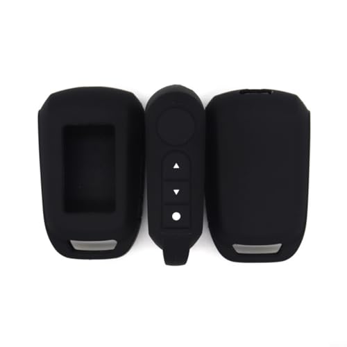 Tidgel Funda protectora de silicona para llave de coche, para Starline A92, A94, A64, mando a distancia de alarma, color negro