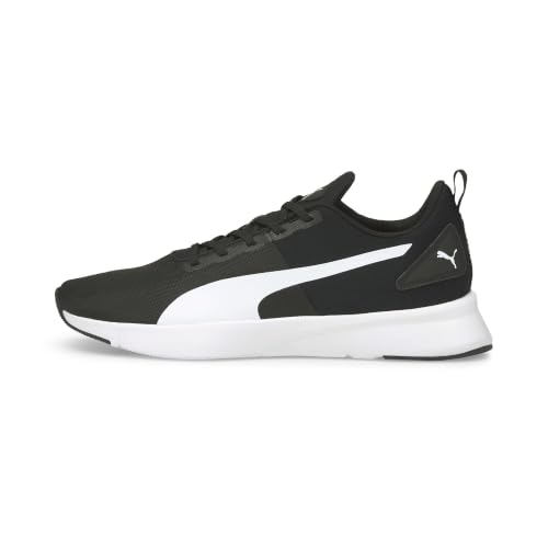 Image of PUMA Unisex Flyer Runner MESH Running Shoe, Black White, 3.5 UK
