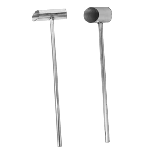 KICHOUSE 2pcs Marshmallow Sugar Scoop Household Sugar Scooper for Marshmallow Making Easy to Clean Kitchen Tool and Cup Use