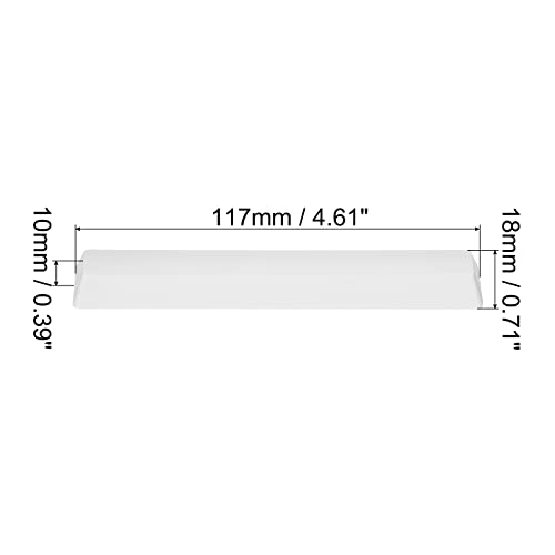 PATIKIL 6.25u Spacebar Keycaps, Universal PBT Keyboard Replacement Accessories for MX Mechanical Keyboard White - Image 2