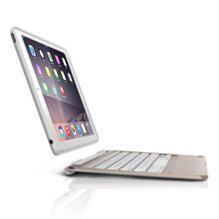 ZAGG Slim Book Case, Ultrathin, Hinged with Detachable Backlit Keyboard for iPad Air 2 - Gold