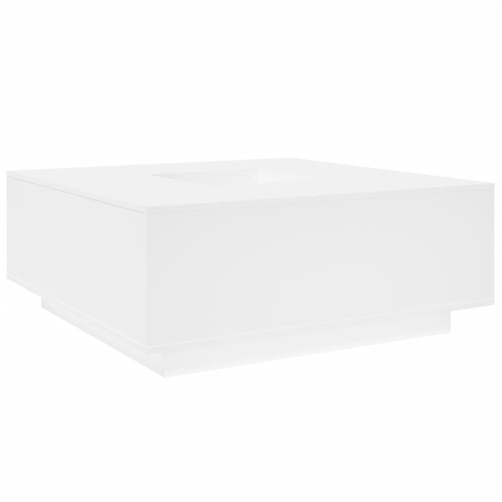 vidaXL Stolik kawowy, biały, 100x100x40 cm, materiał drewnopochodny