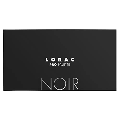 Lorac Pro Matte & Shimmer Eyeshadow Palette, Noir | Glitter | Mirror Compact | Cruelty Free, Gluten Free, Vegan #TOP6