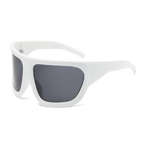 Lunettes de soleil sport uniques pour festivals et sorties urbaines monture large punk UV400