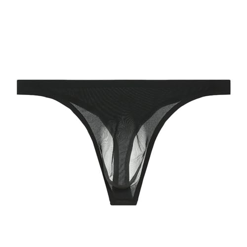 Men's Sexy Seamless Ultra-Thin Thong Transparent Briefs Panties Pouch Bikini Underwear