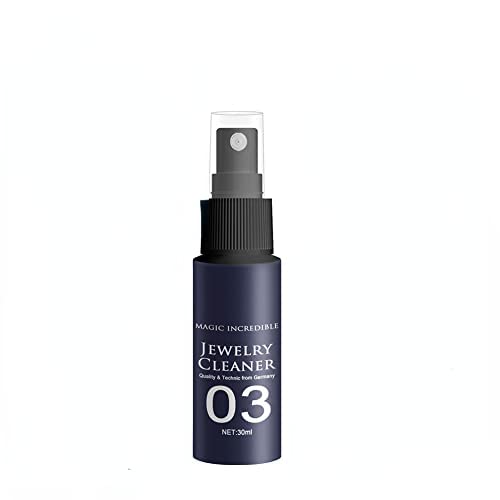 Katutude Schmuckreiniger 30 ml, Schmuckreiniger-Spray Sprühreiniger für Uhren Diamanten Silber Ringe Halsketten, Schmuckpflege Reinigung Set